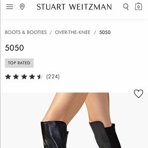 NEW Stuart Weitzman 5050 Leather Boots